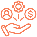 Resource allocation icon